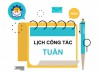 Lịch công tác Chủ tịch, Phó Chủ tịch UBND xã  (Tuần thứ 46 từ ngày 11/11 đến ngày 15/11/2024)